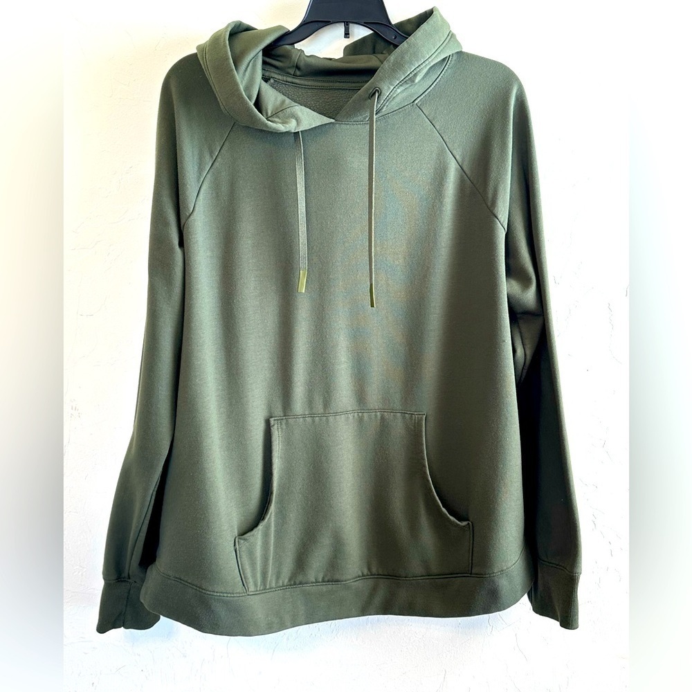 Super Soft & Cozy Athliesure Olive Green Hoodie Sz 2X